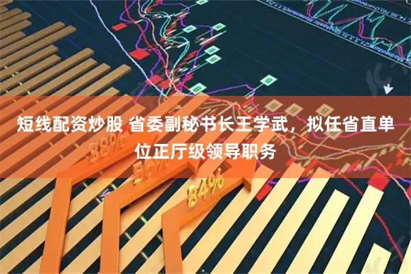 短线配资炒股 省委副秘书长王学武，拟任省直单位正厅级领导职务